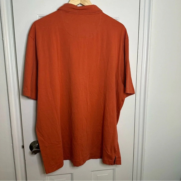 TOMMY BAHAMA Men’s Relax Fit Orange Polo XL Fish Preppy Southern - Picture 4 of 5